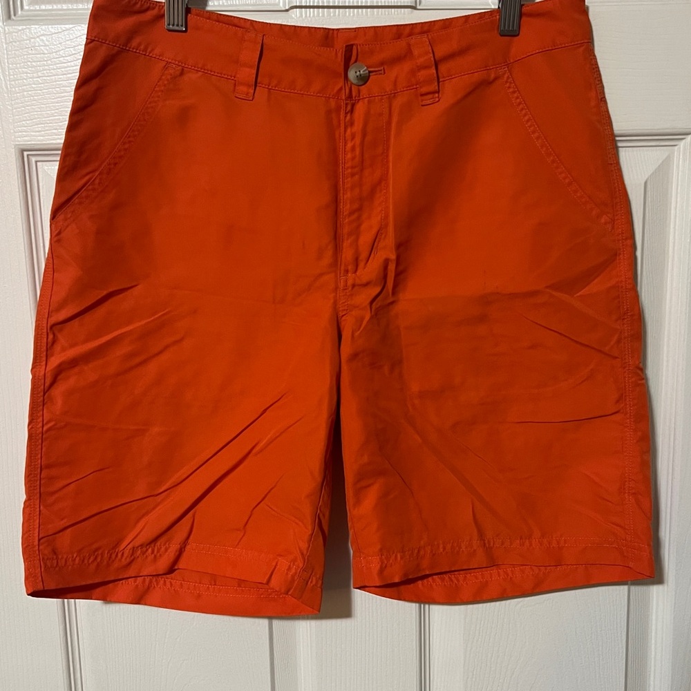 Columbia Omni-Shield Men's Vibrant Orange Flat Front Shorts